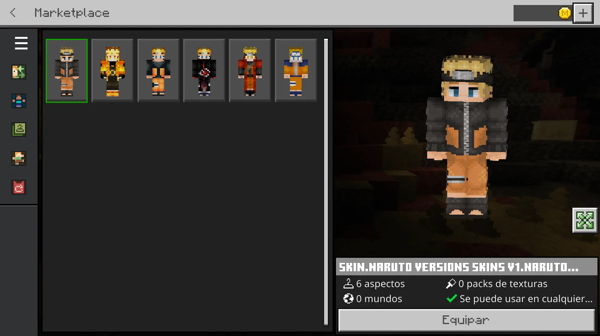 Naruto Versions Skin pic 4