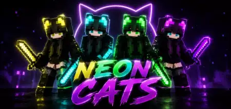 Neon Cats Skin Pack pic 1