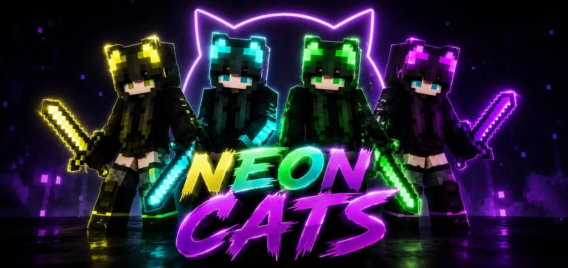 Neon Cats Skin Pack pic 4