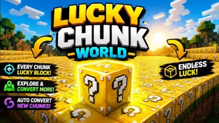 LUCKY BLOCK SUPER FLAT WORLD Map pic 1