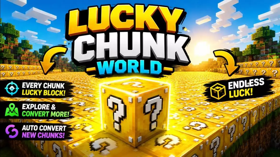 LUCKY BLOCK SUPER FLAT WORLD Map pic 4