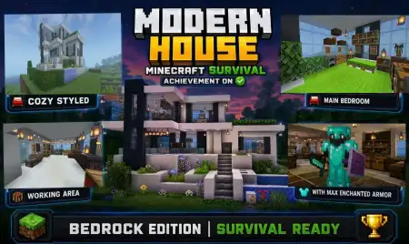 Survival Modern House Map pic 1