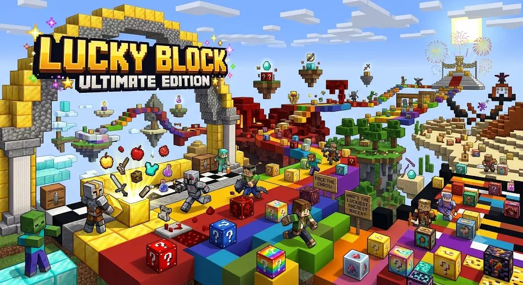 Lucky Block Race Ultimate Edition Map pic 2