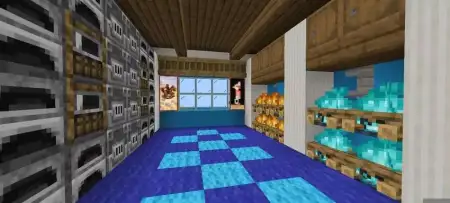 Blue Modern Survival House Map pic 2