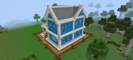 Blue Modern Survival House Map pic 5