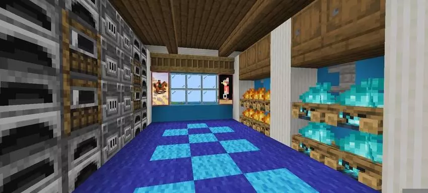 Blue Modern Survival House Map pic 7