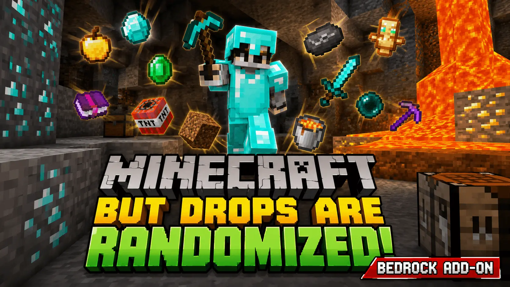Minecraft But Items Drop Randomize Addon pic 2