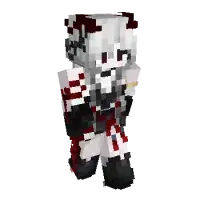 Red & White Egirl Skin pic 2