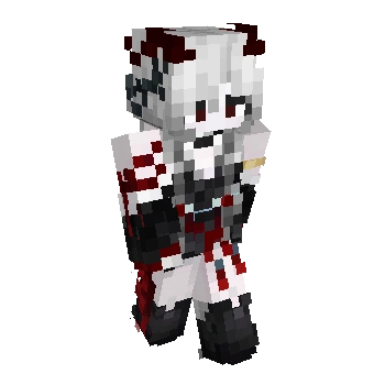 Red & White Egirl Skin pic 4