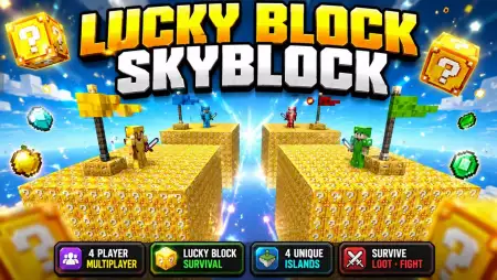 Lucky Block Skyblock Map pic 1