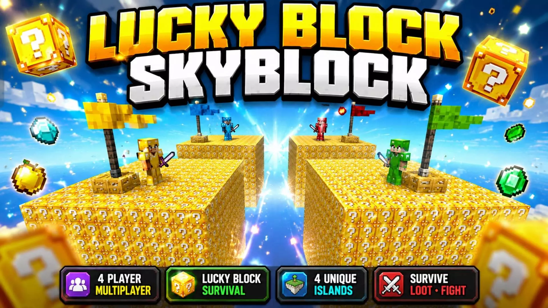 Lucky Block Skyblock Map pic 5